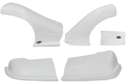 Dominator Race Products Dominator Late Model Nose Kit White MPN DOM2300-WH Dirt Late Model