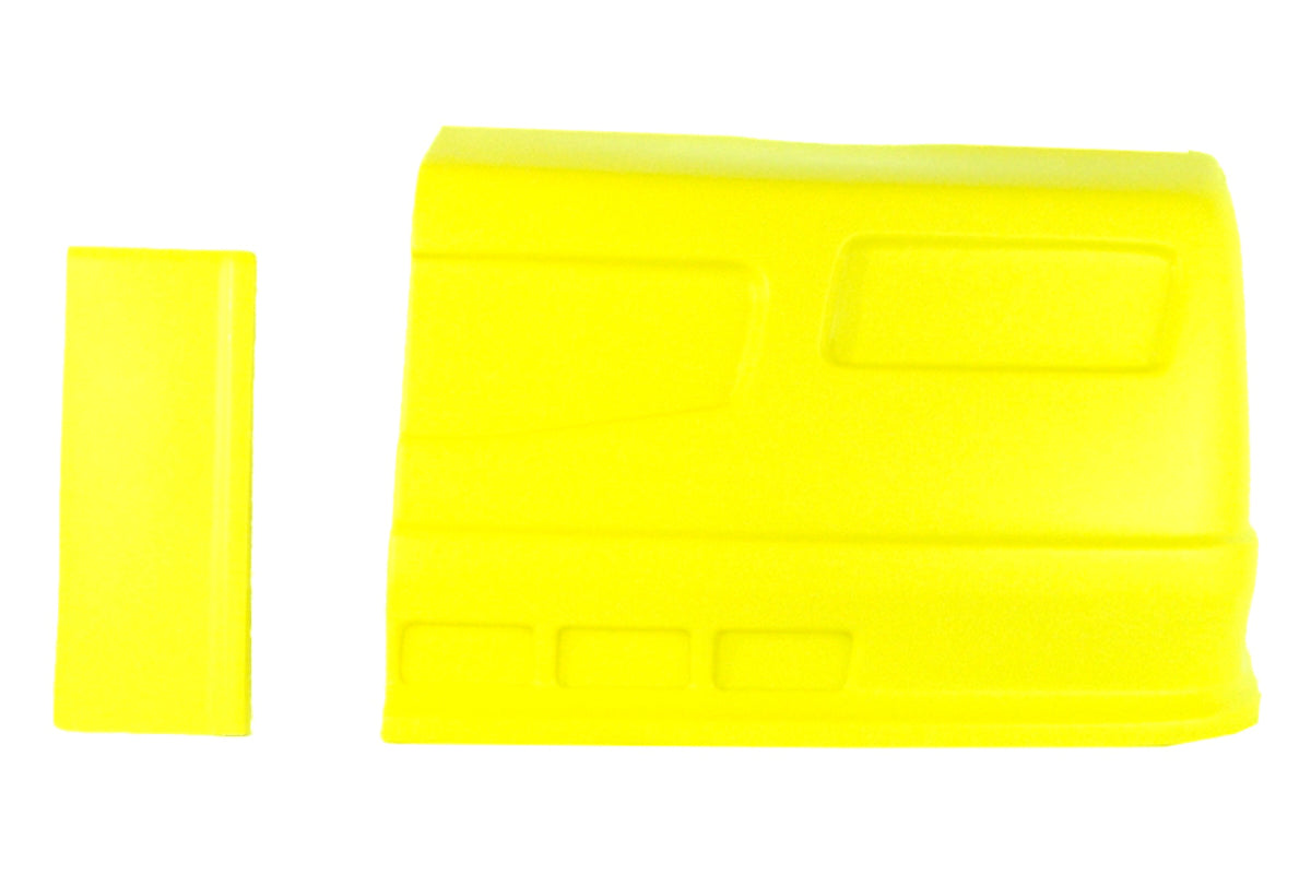 Dominator Race Products  SS Nose Flou Yellow Left Side Dominator SS 302-FLO-YE