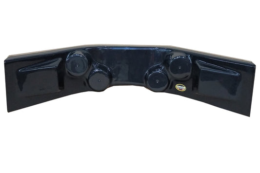 Dominator Race Products Dash Panel Curved Black 30in w x 12in d x 6.5in MPN DOM910-BK