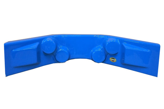 Dominator Race Products Dash Panel Curved Blue 30in w x 12in d x 6.5in MPN DOM910-BL