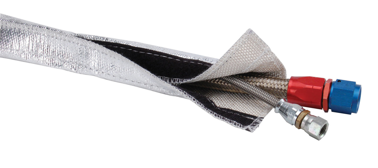 Design Engineering  Heat Shroud - 3/4in I.D. x 3ft - Aluminized Slee 10457