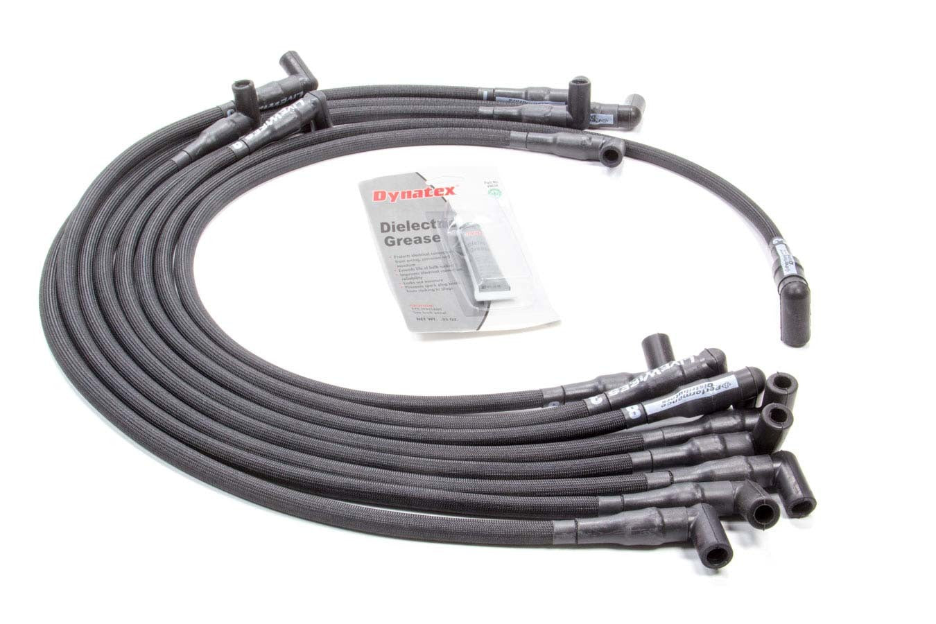 Performance Distributors  Live Wires SBC Under Headers HEI 90 Deg Black C9051BK