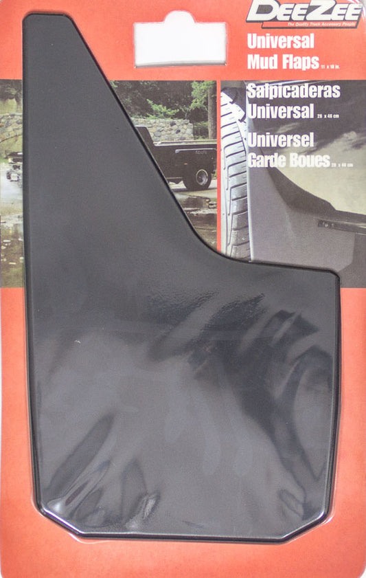 Dee Zee  Universal  Mud Flaps Black 11in x 18in DZ 17939