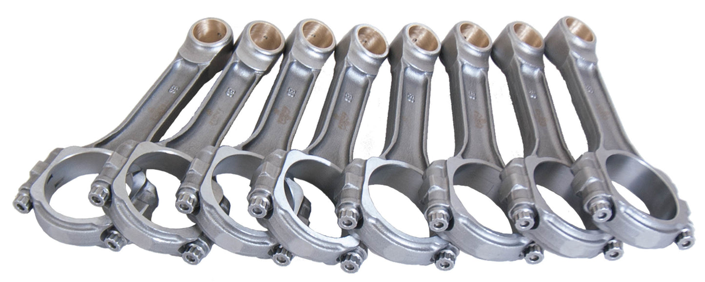 Eagle SBC L/W 5140 Forged I-Beam Rods 6.125in MPN EAGSIR6125BBLW For Chevy