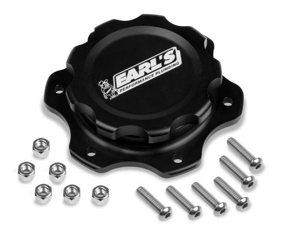 Earls  Alm Fuel Cell Cap & Bung w/6 Bolt Flange 166016ERL