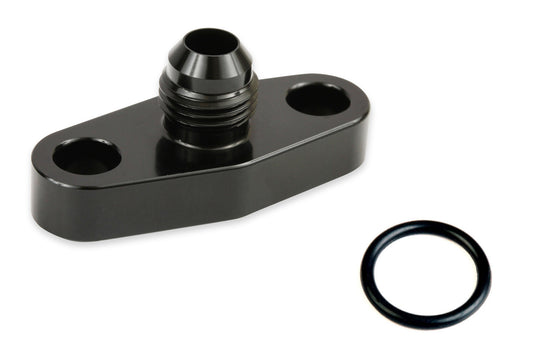 Earls  Turbo Oil Drain Back Flange  6an - Black GT0003ERL