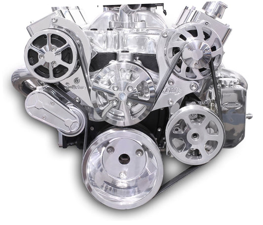 Eddie Motorsports  Serperntine Pulley Kit Small Block Chevy MS107-55BP