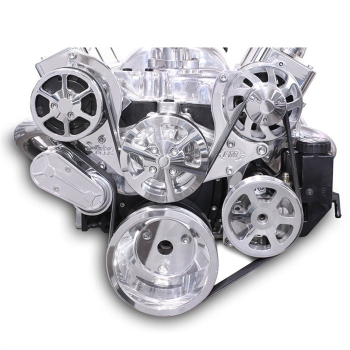 Eddie Motorsports  Serpentine Pulley Kit Small Block Chevy MS107-55P