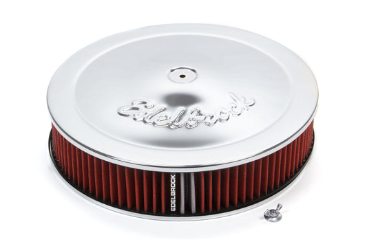 Edelbrock  Pro-Flow Air Cleaner Kit 14in x 3in Chrome 1206