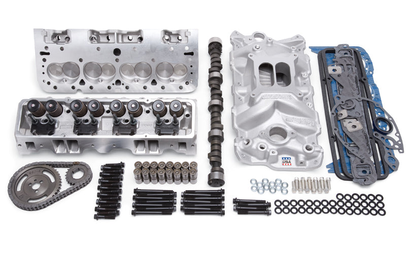 Edelbrock E-Street Power Top End Package - SBC 57-86 MPN EDE2038 For Chevy