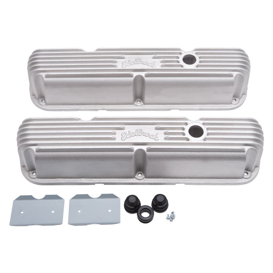 Edelbrock  Valve Cover Kit Classic Finned SBM LA 41769