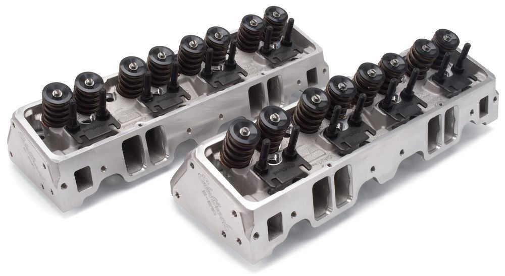 Edelbrock SBC E-Street 210 Heads - 64cc 2.08/1.60 MPN EDE5087 For Chevy