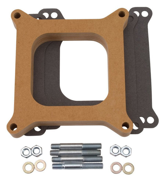 Edelbrock  Carburetor Spacer - 1in Thick - Wood 8720