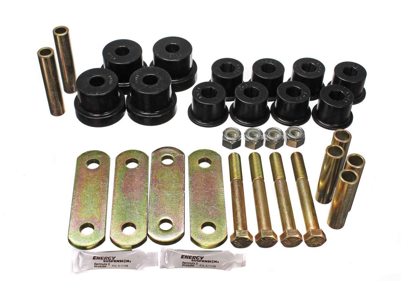 Energy Suspension 67-69 Camaro Shackle Set Black MPN ENE3-2136G For GM F-Body 1967-69