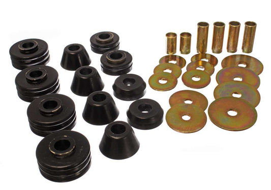 Energy Suspension Gm Cab Mounts Black MPN ENE3-4109G For GM Fullsize Truck 1973-80