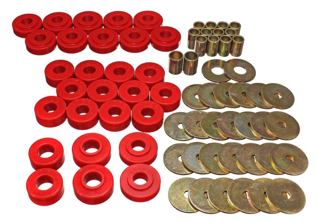 Energy Suspension GM BODY MOUNT SET MPN ENE3-4111R For GM A-Body 1965-67
