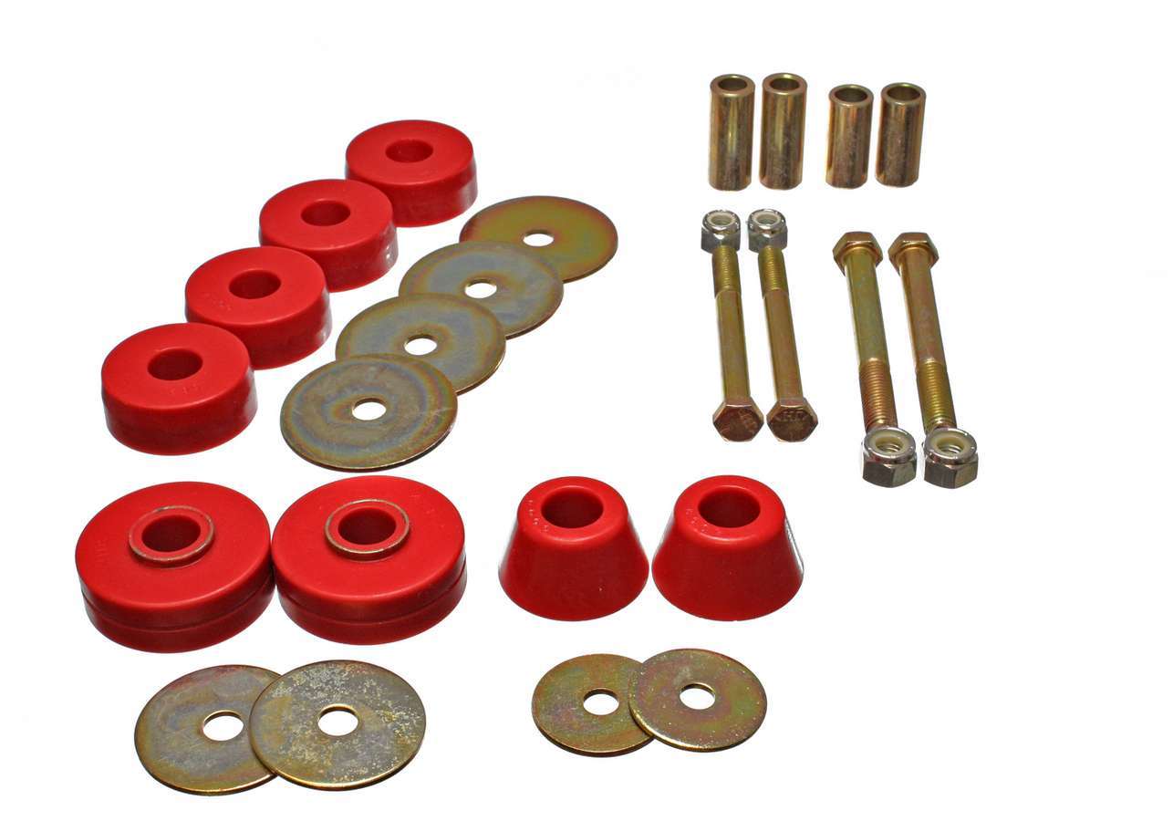 Energy Suspension Chevy Pickup Body Mounts MPN ENE3-4137R For GM Fullsize Truck 1963-66