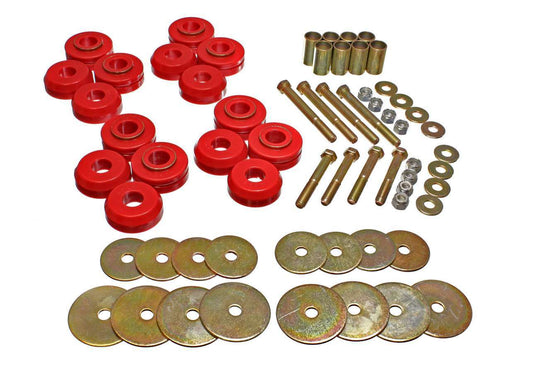 Energy Suspension 66-77 Bronco Body Mnt w/Hardware MPN ENE4-4110R For Ford 1966-77