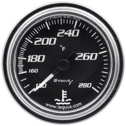 Equus   2.0 Dia Water Temp Gauge Chrome  140-280  EQUE7242