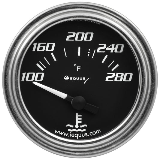 Equus  2.0 Dia Water Temp Gauge Chrome  100-280 E7262