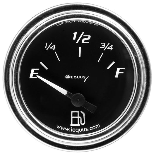 Equus 2.0 Dia Fuel Level Gauge Chrome MPN EQUE7361
