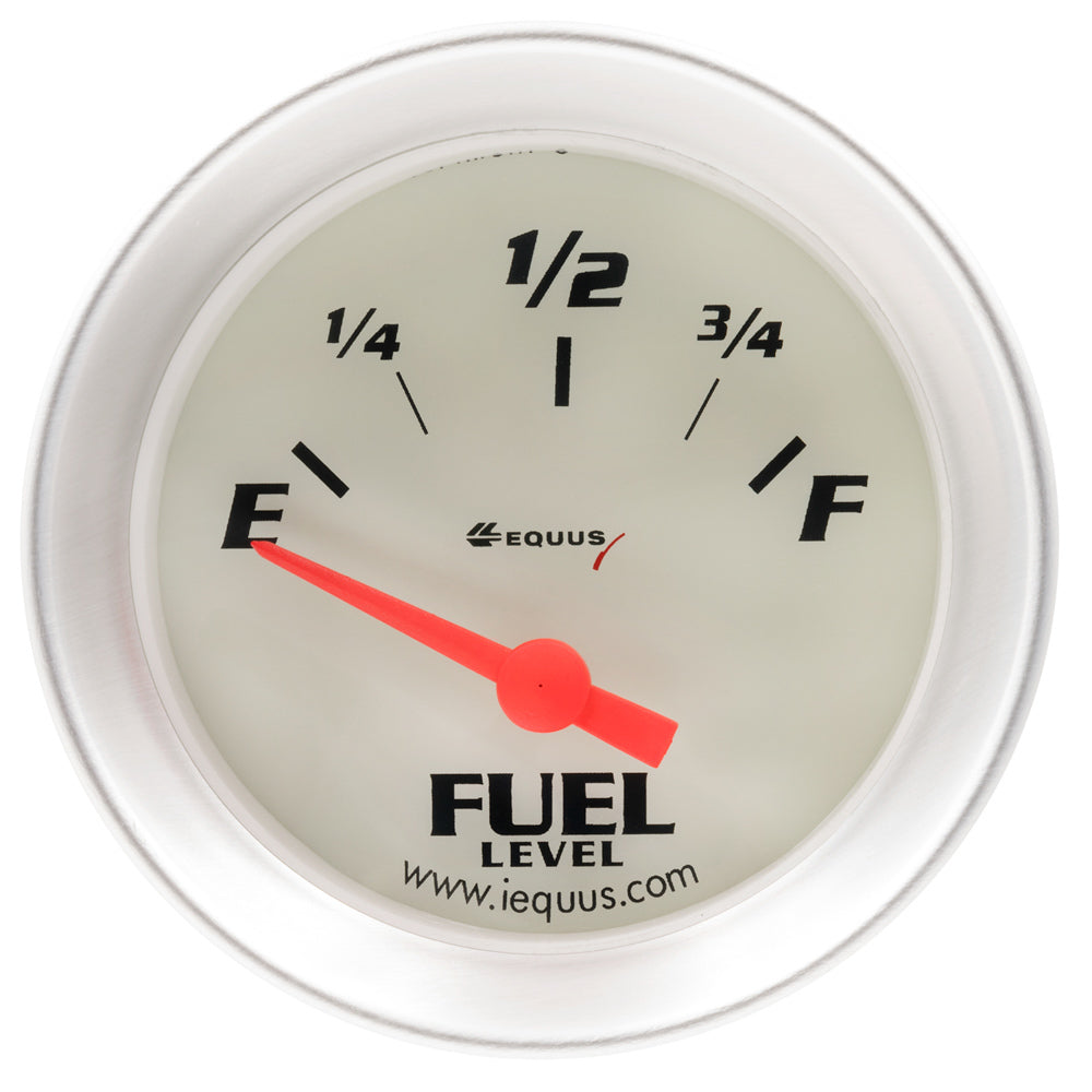 Equus  2.0 Dia Fuel Level Gauge Silver E8361
