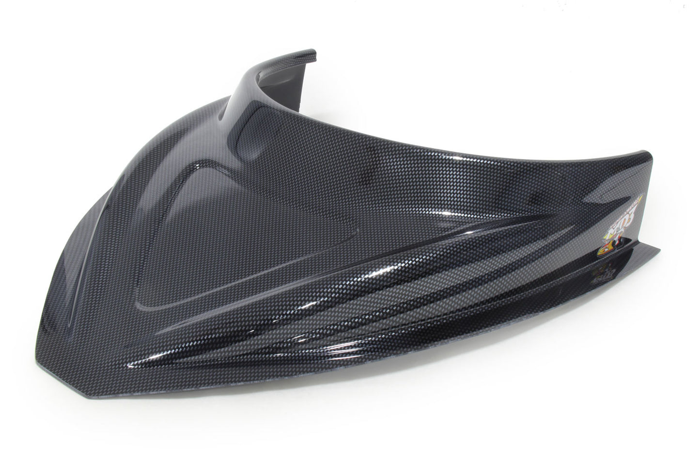 Fivestar  MD3 Hood Scoop 3in Tall Curved Carbon Fiber Look 040-4114-CF