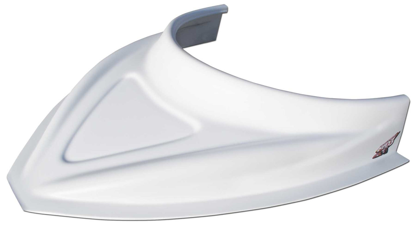 Fivestar  MD3 Hood Scoop 3in Tall Curved White 040-4114-W