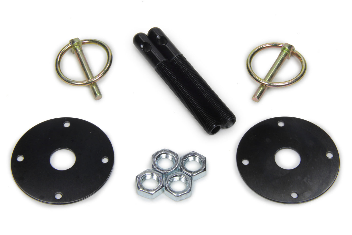 Fivestar  Hood Pin Kit  3/8in Alum Black 2-pack 10001-34033-B