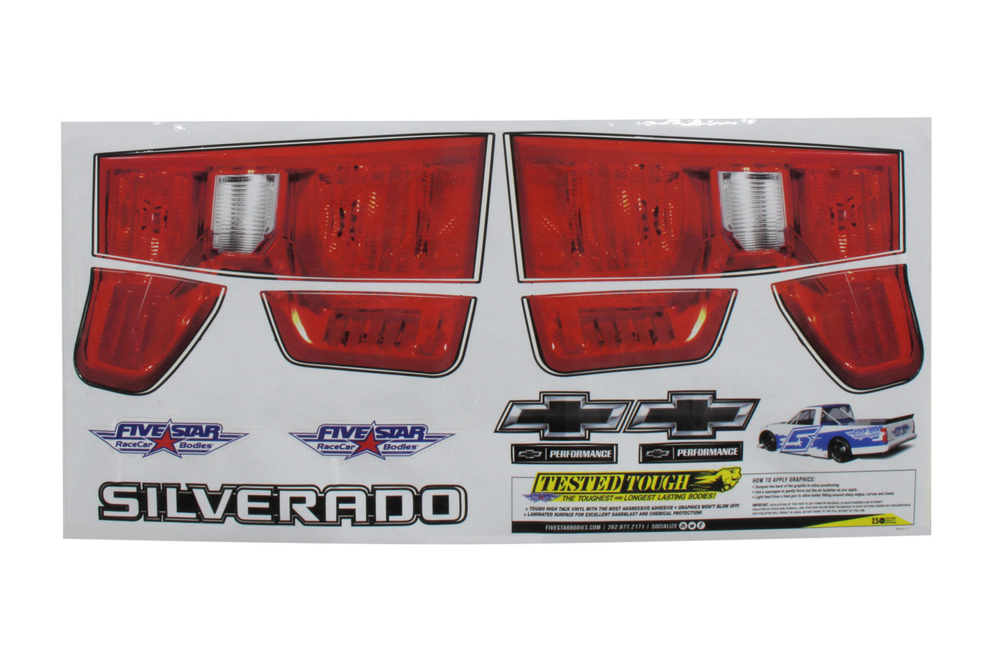 Fivestar  2019 Chevy Silverado Tail ID Graphics Kit 21191-44541