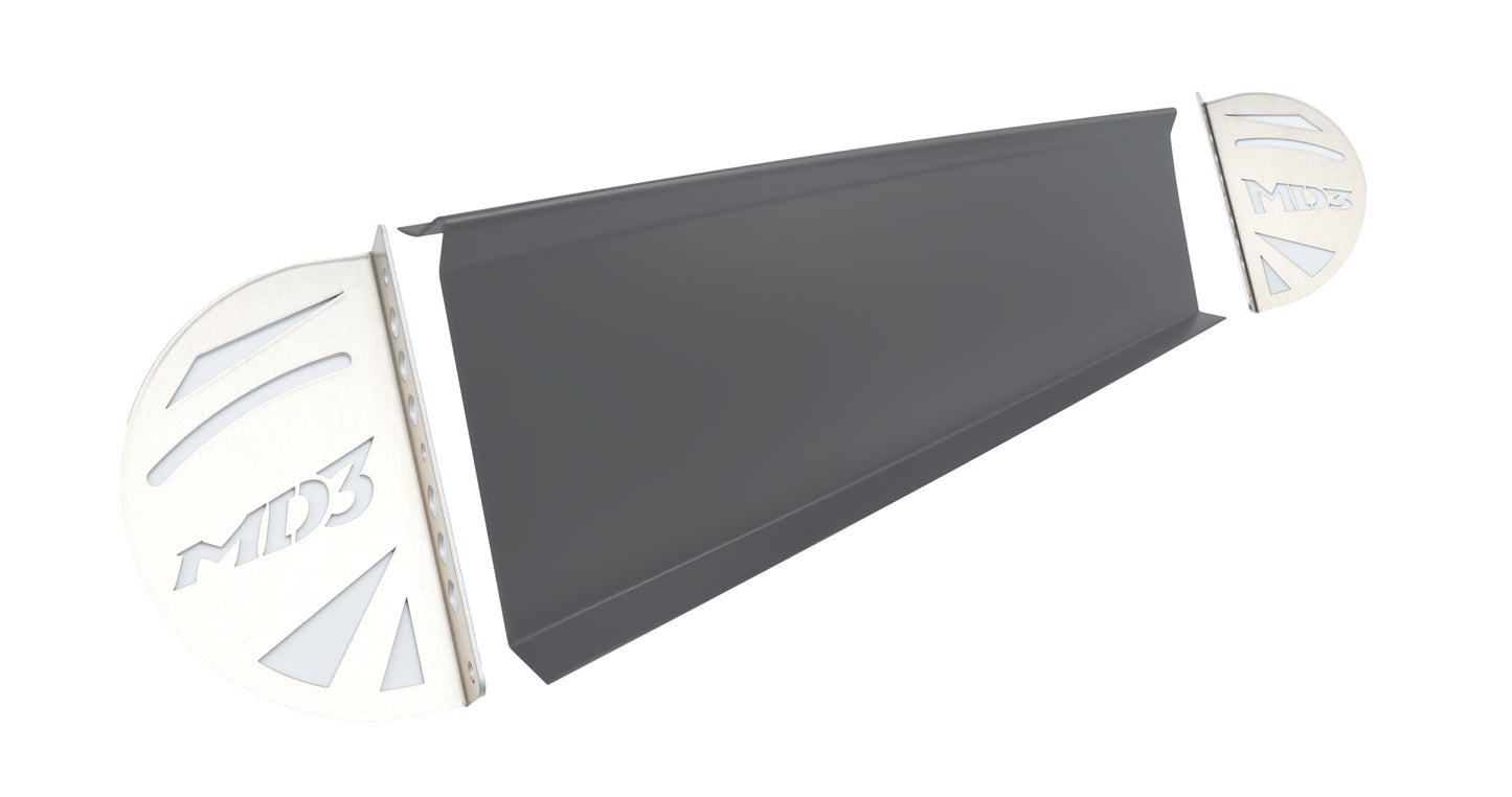 FIVESTAR   Spoiler Right Side Kit MD3 Aluminum Gray   FIV32000-72820-G