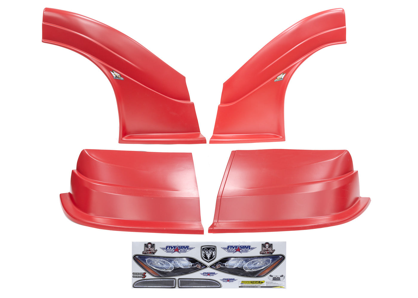 Fivestar MD3 Evolution DLM Combo Charger Red MPN FIV32513-43554-R For Dodge Dirt Late Model