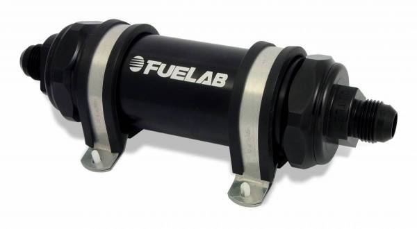 Fuelab Fuel Systems Fuel Filter In-Line 5in 40 Micron Stainless 8an MPN FLB82812-1