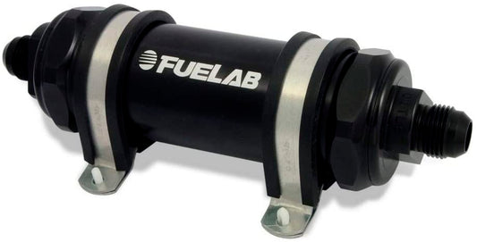 Fuelab Fuel Systems  Fuel Filter In-Line 5in 6 Micron Fibgerglass 8AN 82832-1