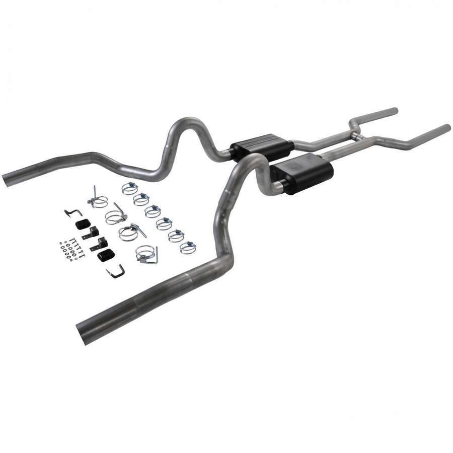 Flowmaster 3in Complete Exhaust Kit 68-72 GM A-Body MPN FLO17200 For GM A-Body 1968-72