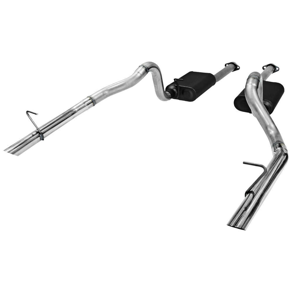 Flowmaster A/T Exhaust System - 86-93 Mustang MPN FLO817213 For Ford Mustang 1986-93