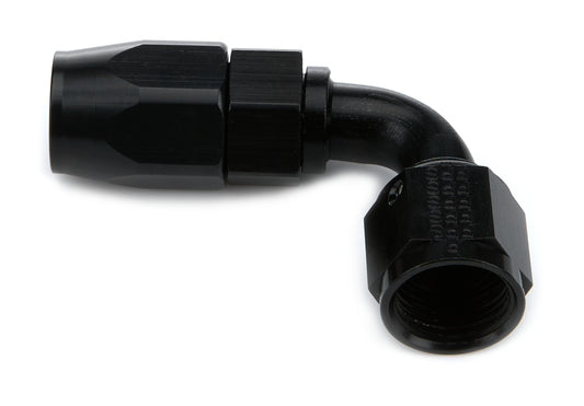 Fragola  Hose Fitting #8 90 Deg Black 109008-BL