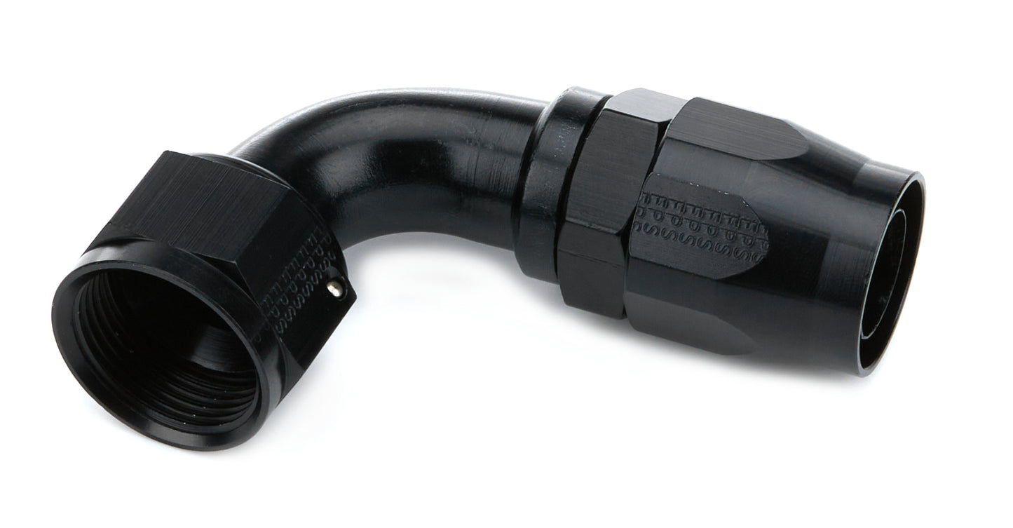 Fragola #16 x 90 Power Flow Hose End Black MPN FRG109016-BL