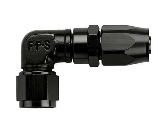 Fragola  Hose Fitting #20 90 Degr Black - Low Pro-File 109120-BL