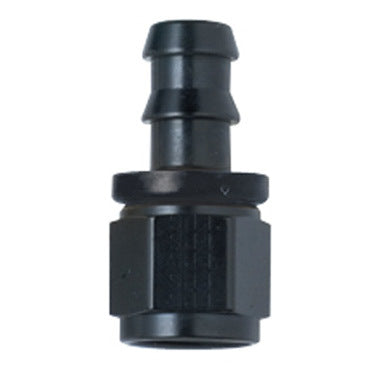 Fragola  Hose Fitting #20 Str Push Lock Black 200120-BL