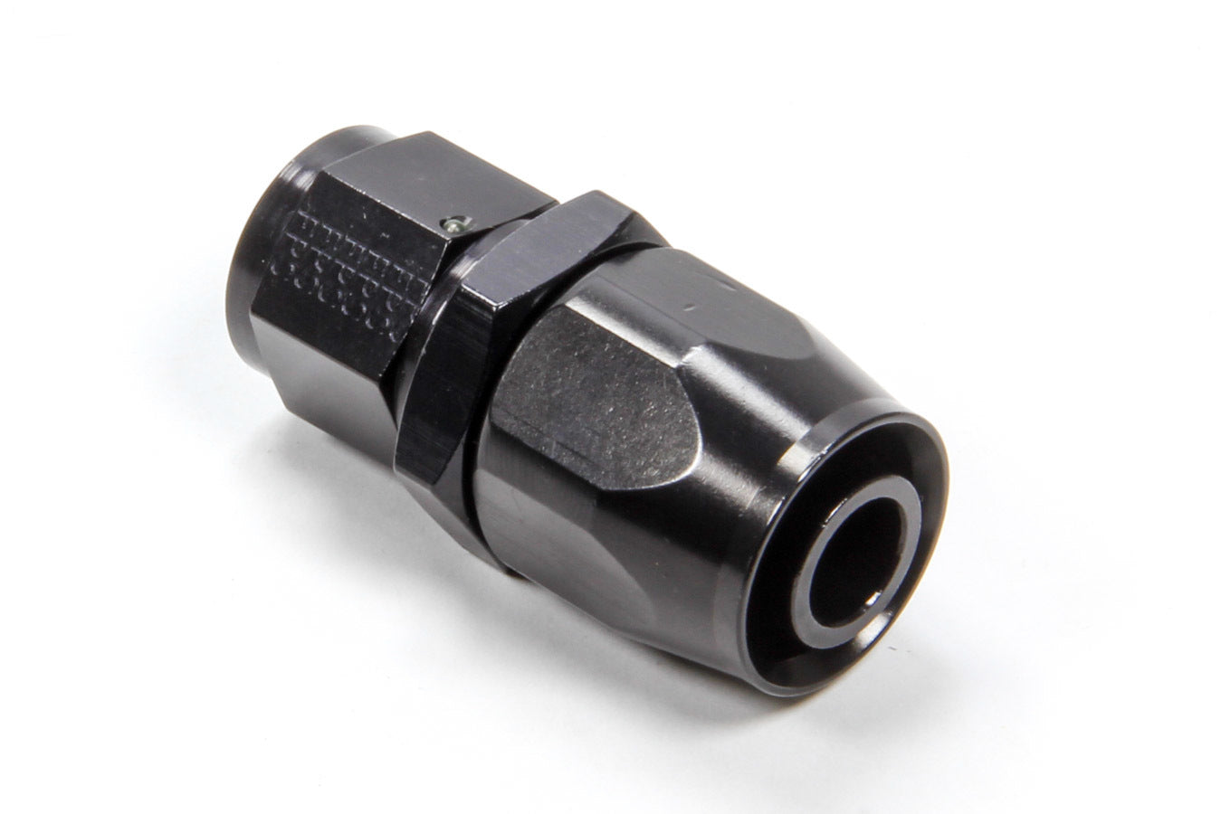 Fragola  Hose Fitting  #10 Str. to #12 Hose Black 220111-BL