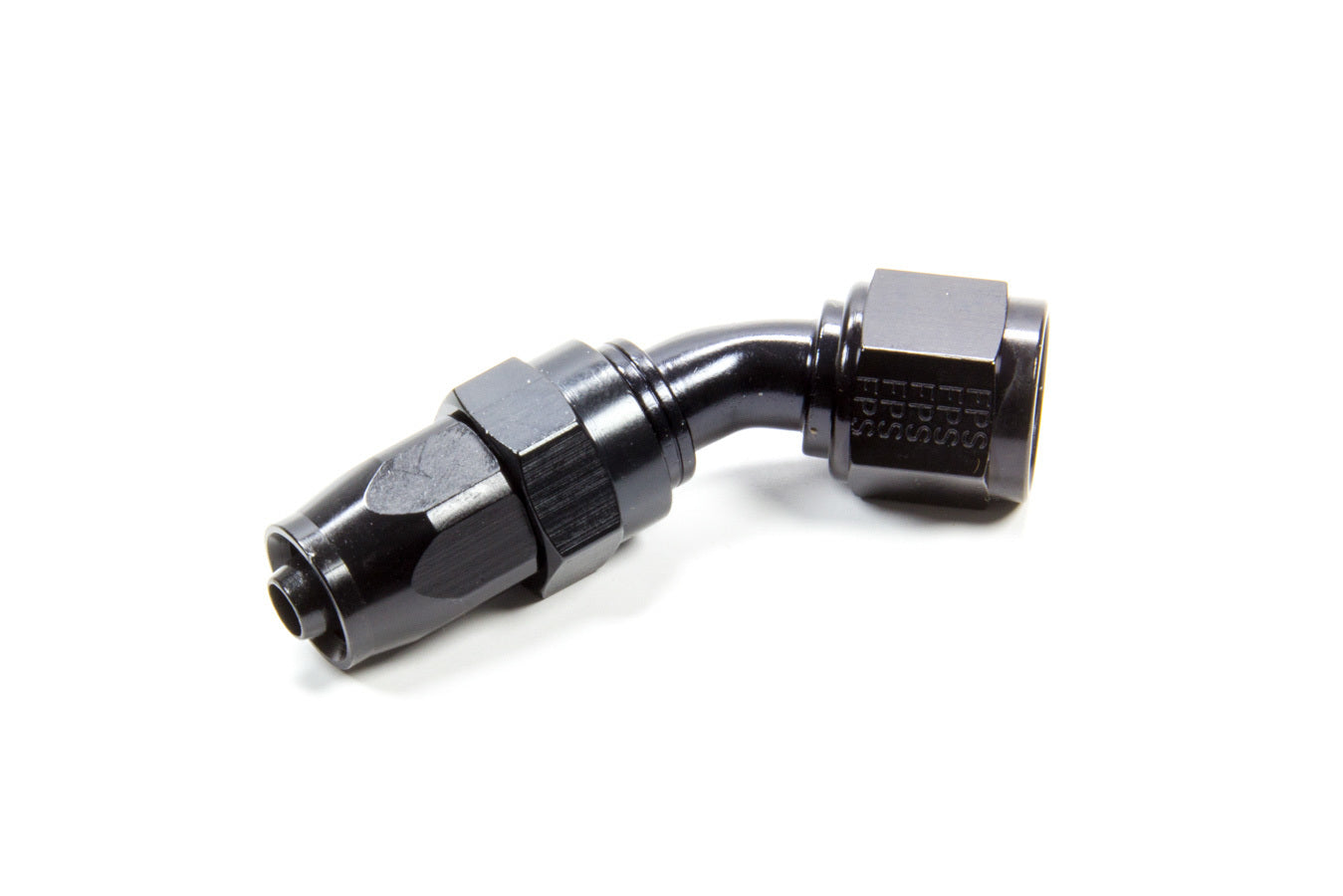 Fragola  Hose Fitting #8 45 Deg. to #6 Hose Black 224507-BL