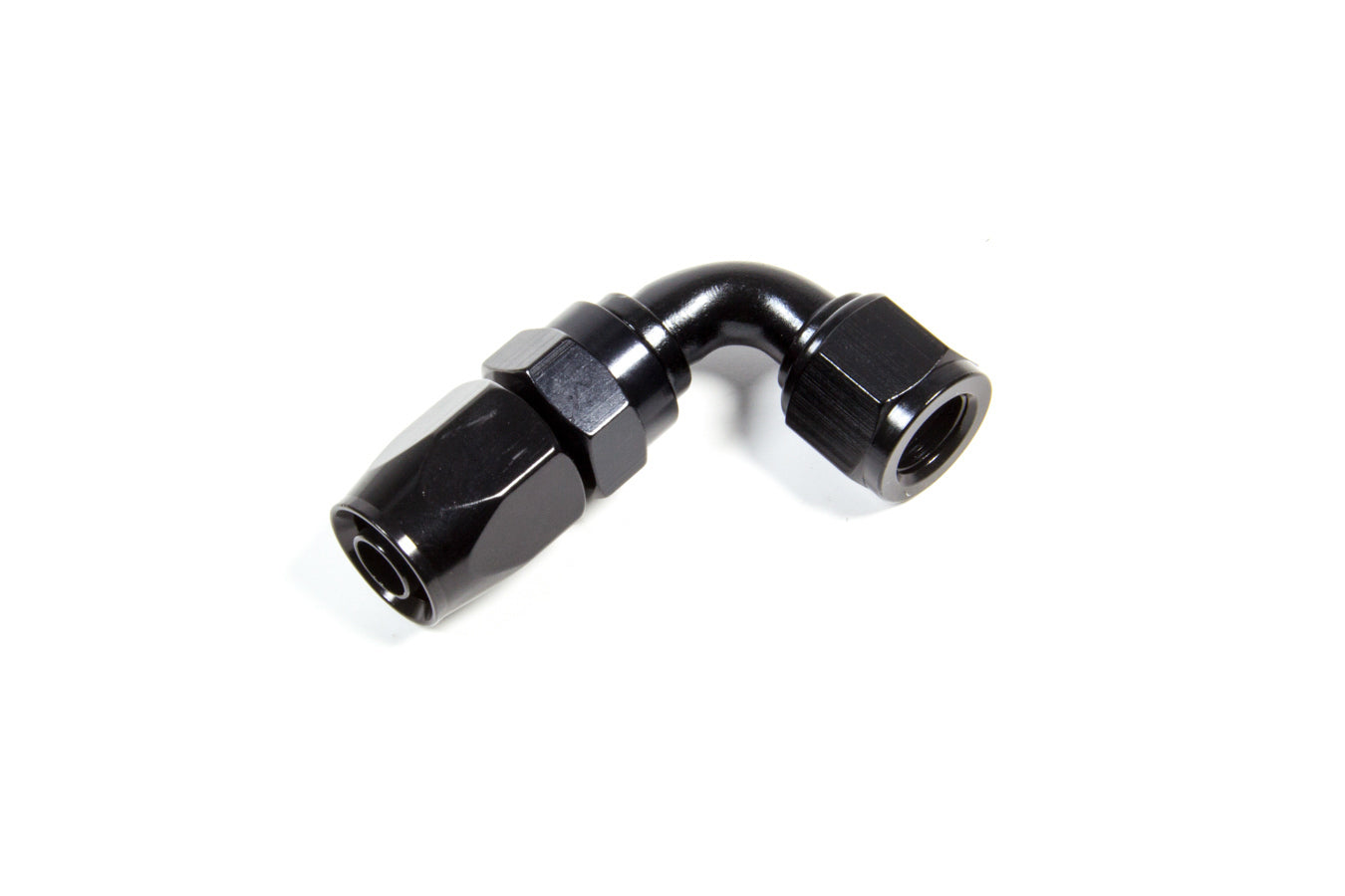 Fragola  Hose Fitting #6 90 Deg. to #8 Hose Black 229005-BL