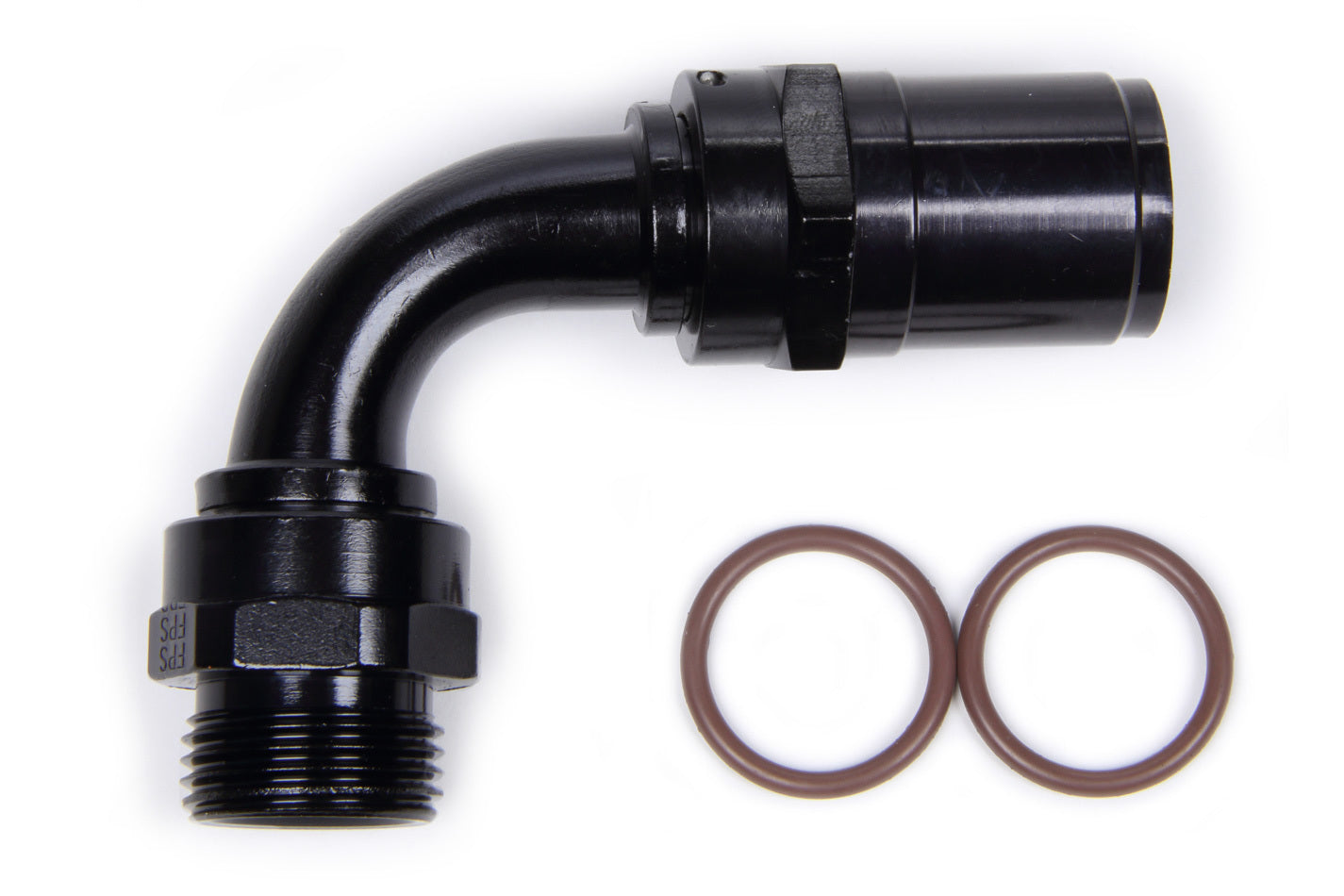 Fragola #12 Race-Rite Crimp-On Hose End 90-Degree MPN FRG2609012-RAD