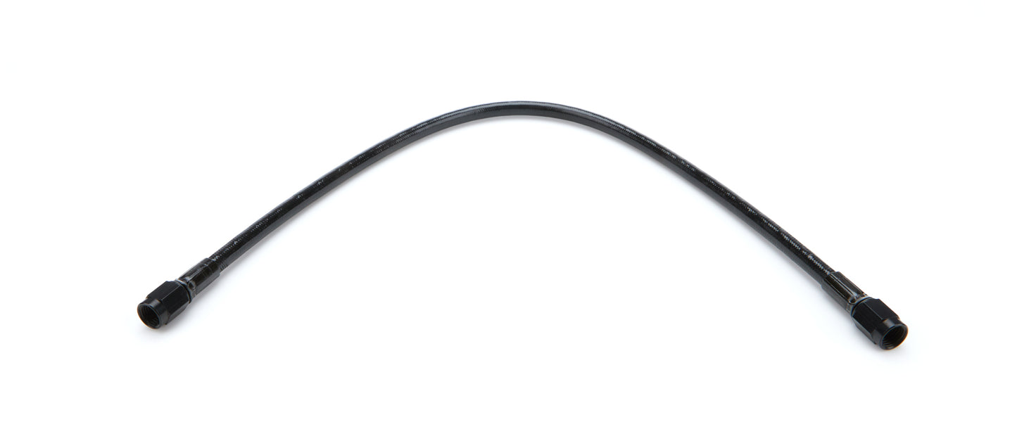 Fragola #3 PTFE Hose Str x Str 16in Length w/Blk Cover MPN FRG312016-BL