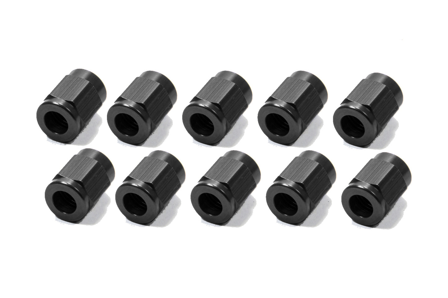 Fragola   #3 Aluminum Tube  Nuts (10pk) Black  FRG481803-BL-10