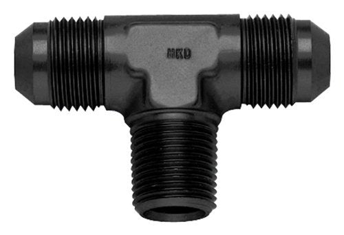 Fragola 10an to 1/2 MPT On-Run Tee Fitting Black MPN FRG482610-BL