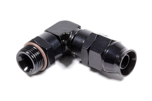 Fragola Hose Fitting #8 90 Deg to #8 ORB PTFE Black MPN FRG689708-BL