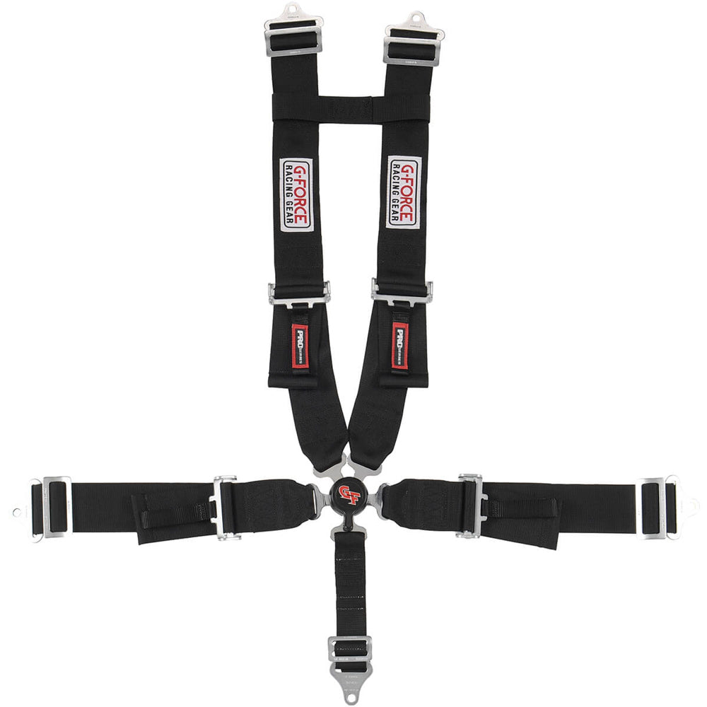 G-Force 5pt Harness Set Black Camlock Pull-Down Lap MPN GFR7030BK