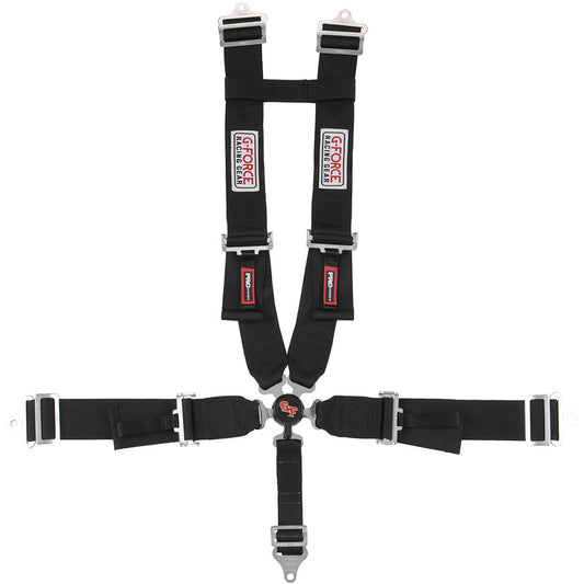 G-Force 5pt Harness Set Black Camlock Pull-Down Lap MPN GFR7030BK